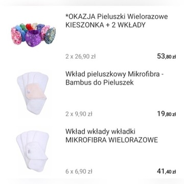 Pieluszki i wkłady wielorazowe