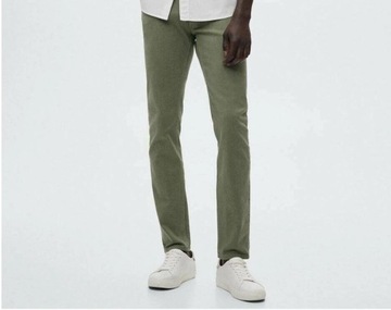 spodnie męskie Mango MEN  Slim Fit r. 36 khaki