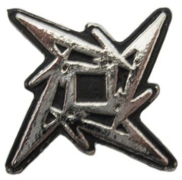 pin button przypinka metalowa Metallica Ninja Star