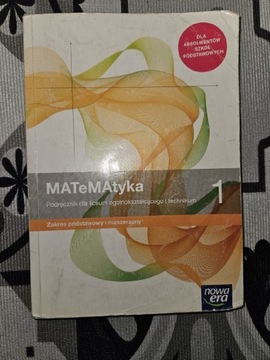 Podręcznik Matematyka 1 NowaEra zakres rozszerzony