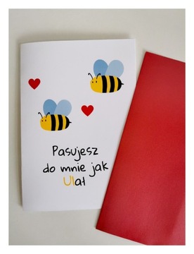 Kartka walentynkowa Bee A5