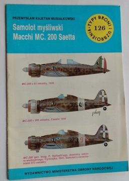 Typy broni TBiU 126 samolot Macchi