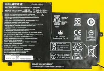 BATERIA AP15A3R 8060mAh 30W Acer Aspire Switch 10E