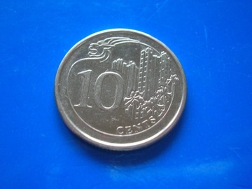 Singapur 10 cents centów 2014 