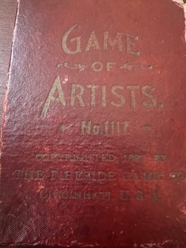 Karty do gry Artyści 1897 USA 