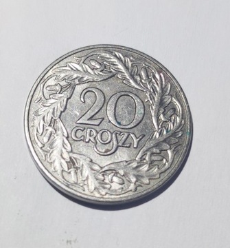 Moneta 20 groszy z 1923 roku