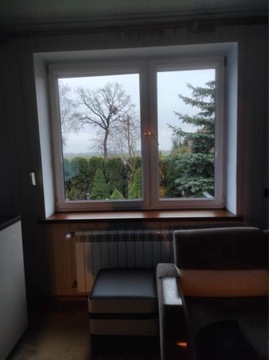 Okna fasadowe białe dwuszybowe z roletą