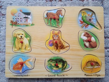 Melissa & Doug Puzzle Dźwiękowe -zwierzęta