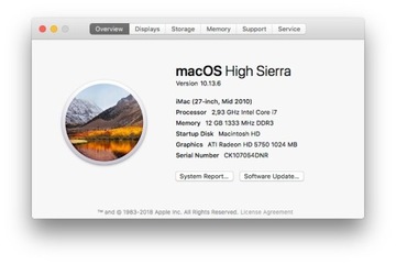 iMac 27-inch, Mid 2010, klawiatura+myszka