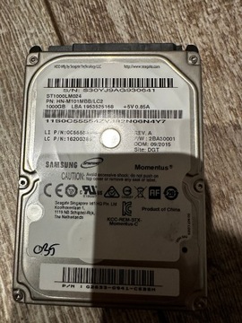 SAMSUNG 1TB HDD 2.5 SATA II 5400 8MB ST1000LM024