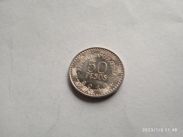 V/5 KOLUMBIA 50 PESOS 2012