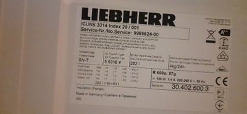 Lodówka Liebherr ICUNS 3314 części