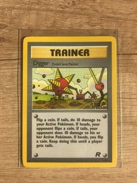 Karta pokemon oryginalna Digger Team Rocket 75/82 