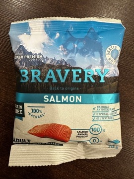 Bravery SALMON Adult DOG Medium/Large próbki 840g