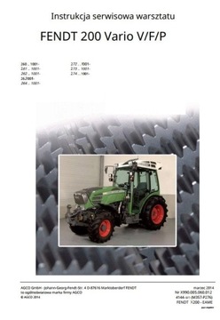 Instrukcja napraw Fendt 207, 208, 209, V F P PL