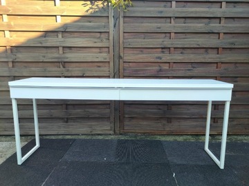 Toaletka IKEA Burs 180 cm biała konsola biurko 