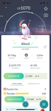 pokemon go absol shiny