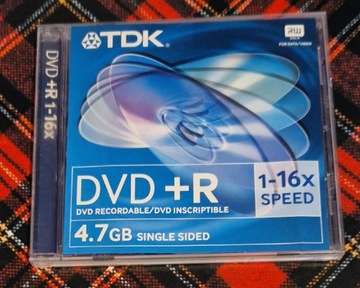 TDK Nowa w pudełku DVD+R 4.7GB 1-16x speed