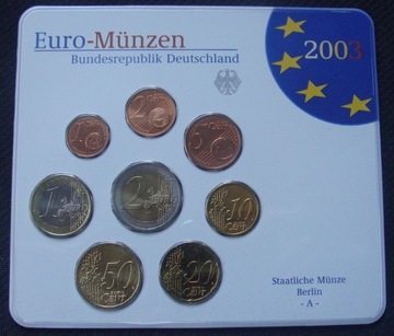 NIEMCY - Euro - Munzen 2003 A