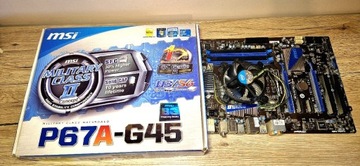 Płyta główna MSI P67A-G45 z procesorem