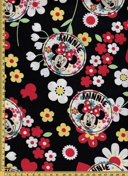 Tkanina bawełniana Disney Minnie 1m # 4945