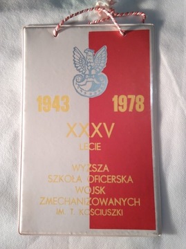 XXXV Lecie WSO Wojsk Zmech. Wrocław 1943-1978 