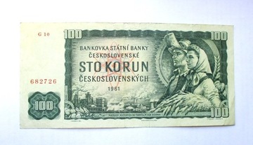 100 Koron 1961 r.  Czechosłowacja