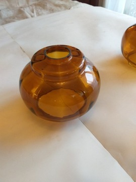 szklany klosz żyrandola lampy abażur z lat 60-70 