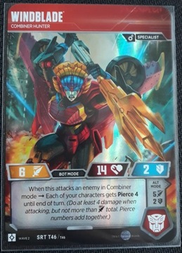 Transformers tcg WindBlade Super Rare UNIKAT