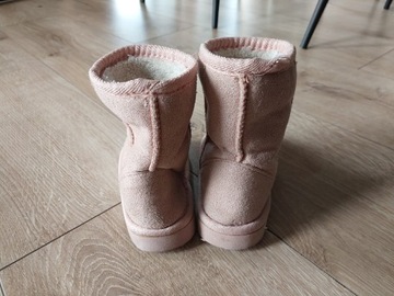 Sinsay buty różowe zimowe r.24 ocieplane