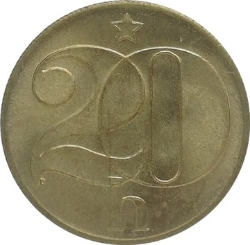 Czechosłowacja 20 haleru 1981, KM#74