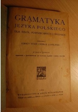 GRAMATYKA JĘZYKA POLSKIEGO 1922 ROK 