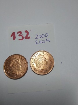 Moneta Wielka Brytania 2 pensy, 1998-2008