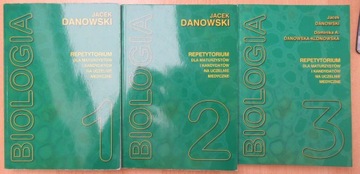 3 ksiażki Biologia Jacek Danowski 