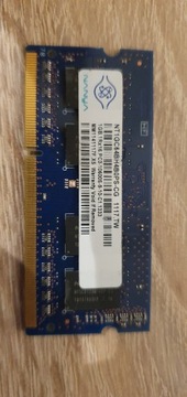 Pamięć RAM ddr3 1gb nanya 10600s