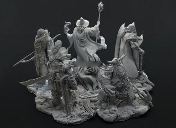 DnD RPG Figurka, Bohater, Wojownik/Barbarzyńca- St