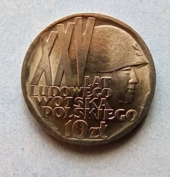 10  złotych 1968 XXV lat Wojska menniczy 