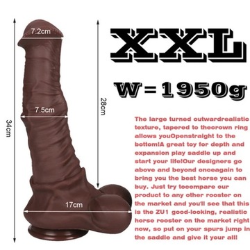 XXL koński penis ogromne super realistyczne dildo