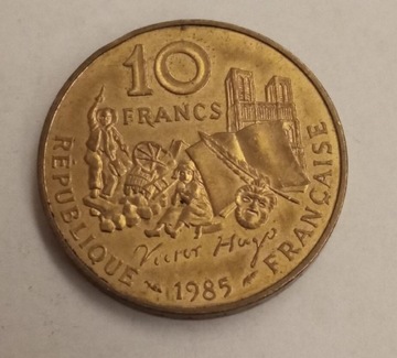 Francja 10 frank 1985 rok