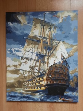 Obraz statek na morzu krajobraz 40x50
