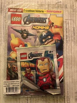 Komiks Lego Marvel z minifigurką Iron Man