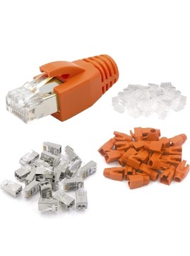 VCE 25 sztuk Cat6 wtyczka sieciowa POE RJ45