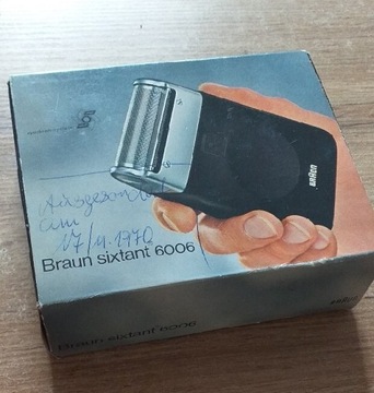 Golarki vintage  BRAUN sixtant 6006 Super stan 