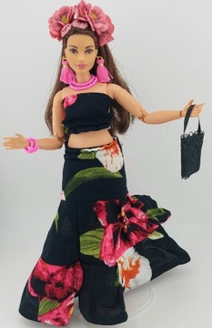 Sukienka ubranko dla Barbie CURVY zestaw 11 elemen