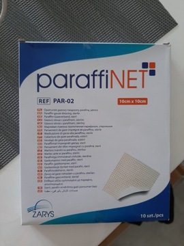 Parafinowy opatrunek Paraffinet 10cm x 10cm 10szt.