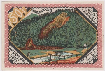 Wartha (Bardo), 50 Pf, 5.07.1921 (Bergsturz 1518)