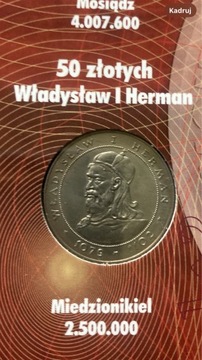 PRL 50 zł 1981 Władysław I Herman