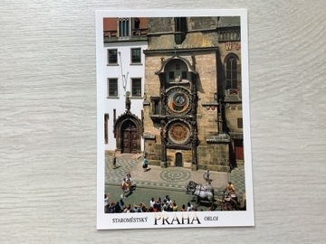 Praga Orloj Zegar pocztówka