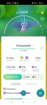 Sprzedam shiny VenomothPokemon