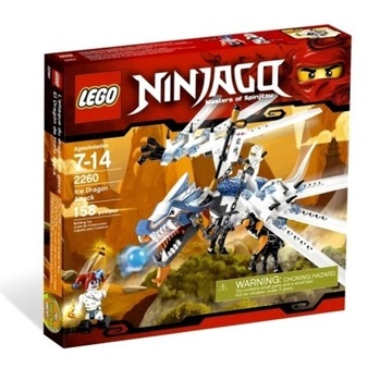 Lego 2260 Ninjago Ice Dragon Attack bdb unikat